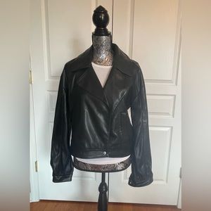 Abercrombie&Fitch vegan moto leather jacket